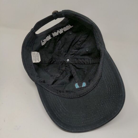 First Harvest Mens Slideback Hat Black Adjustable Embroidered Logo - Picture 9 of 11